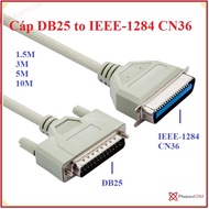 DB25 to IEEE-1284 CN36 printer cable, length 1.5M, 3M, 5M, 10M