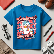 Baju Kaos Natal Anak Laki Laki Karakter Boneka Salju Cowok Keren 1 - 10 Tahun - Hypelane Kids - DTF