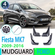 For Ford Fiesta 7 MK7 Hatchback 2009~2016 2010 2011 Front Rear Car Fender Mudguard Mud Flaps Guard Splash Flap Car Accessories