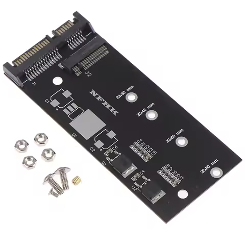 M.2 NVME SSD Convert Adapter Card NVME/AHCI SSD Upgraded Kit for SATA revision I/II/III (1.5/3.0/6.0