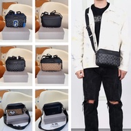 【Original】Coach messenger bag men's and women's shoulder bag camera bag Messenger Bag Lelaki Beg Bah