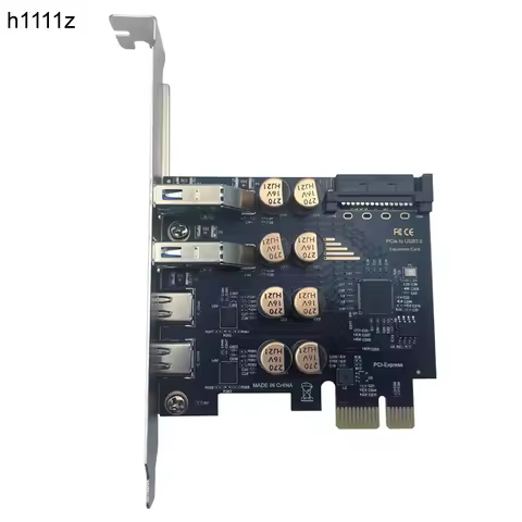 NEW Type C USB 3.2 Gen1 5Gb PCIE Card Riser Adapter PCI Express Board 2x USB A Port + 2x Type-C Port