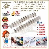 PVC WIRE CONNECTOR 5A / 10A / 15A / 20A / 30A 12WAYS TERMINAL BLOCK / Wire Connector Terminal Block