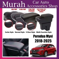 Perodua Myvi 2018-2026 Arm Rest USB Port Armrest Console Box 9USB 7USB 3USB