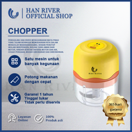 HAN RIVER Mini Blender Kapsul 250ml+150ml Cup dengan 2  set pisau | Blender serbaguna | Chopper mini portable | COD