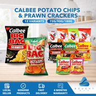 Calbee Potato Chips & Prawn Crackers 72g/90g/180g - Crunchy Crispy Flavourful Japanase Snacks