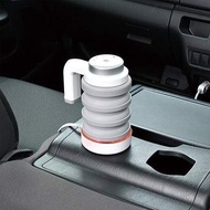 日本 SEIWA 汽車用12V可摺式加電熱水壺滾水 車中泊 露營