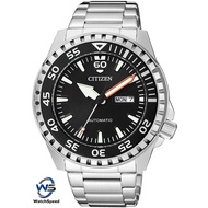 Citizen NH8388-81E NH8388-81 Automatic Stainless Steel  Black Dial Analog 100M Men's Watch
