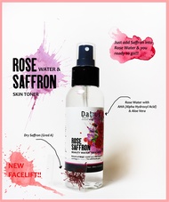 Toner air mawar asli + saffron