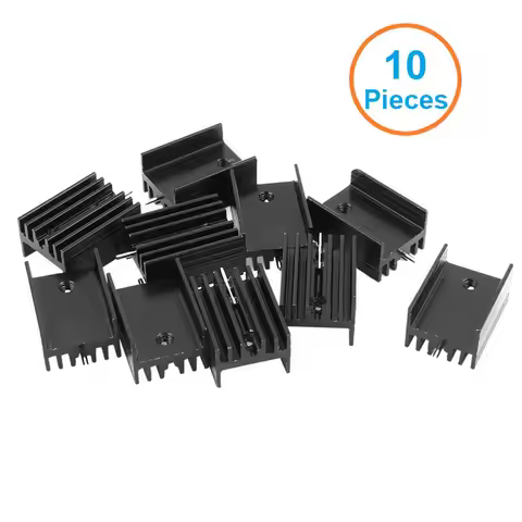 10pcs/lot Black Aluminum 20*15*11mm TO-220 TO220 heatsink radiator for MOS,7805 Triode Transistors C