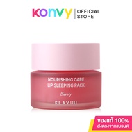 Klavuu Nourishing Care Lip Sleeping Pack 20g Berry Mask. Fragrance.