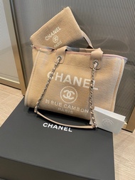 Chanel Deauville Beige Tote Bag