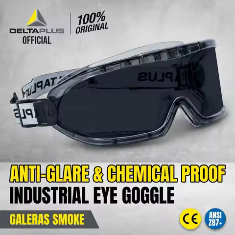 DELTA GALERAS SMOKE Safety Goggles Over Glasses Engineering Ppe For Home And Workshop Gafas De Segur