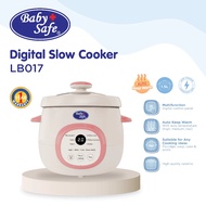 BabySafe - LB017 - Slow Cooker MPASI | Multipurpose Slow Cooker | Multifunction Slow Cooker | Digita