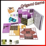 Board Game Origami Game Educational Toys Single Player Origami Board Game Space Thinking Geometry Game