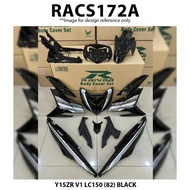 Rapido Cover Set Yamaha Y15ZR V1 V2 LC150 (82) Black Purple Hitam Biru Accessories Motor Y15 Ysuku Y15 ZR Body Cover Set