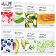 BIOAQUA Moisturizing Nourishing Mask Facial Mask Natural Essence Hydrating Bioaqua BIO Series BIOAQUA Aloe Vera Honey Pomegranate cucumber Avocado Green Tea Moisturizing Mask Refreshing Brightening Skin Masks