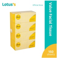 Value Facial Tissue 2 Ply 150 Sheets x 4 Boxes