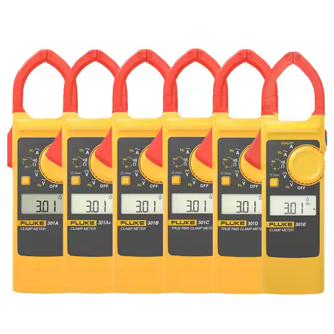Fluke 301A 301A+303B 301C 301D 301E digital clamp meter, voltage, current, resistance, frequency, di