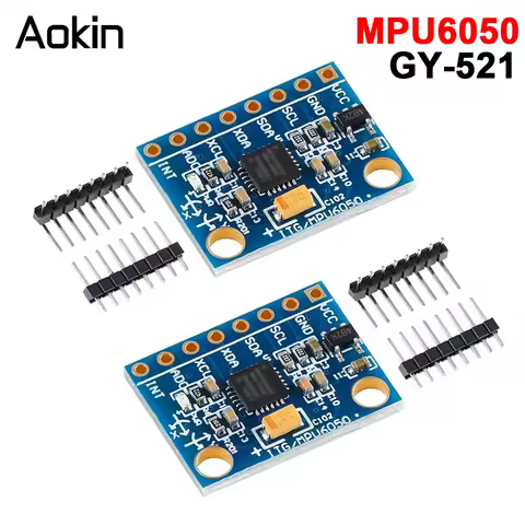 1/5/10pcs GY521 GY-521 MPU6050 IIC I2C Interface 3 Axis Analog Gyroscope Sensor Accelerometer Compat