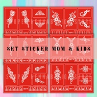 [WHOLESALE] STICKER HENNA/STENCIL HENNA/MEHNDI STICKER/STICKER PENGANTIN MURAH