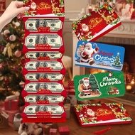 5PCs Christmas money envelope Santa Claus Surprise Gift Ideas Red Money Card Christmas Gift For Kid