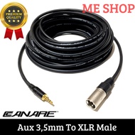 [PROMO] xlr male jack cable to 3.5mm aux jack 50cm/ 20m - 50 Cm