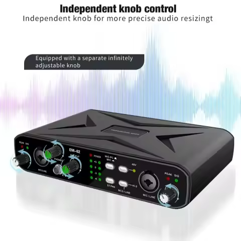 Small Mixer USB External Sound Card Mixer Computer Driver-Free High Sampling Rate For Live Streaming