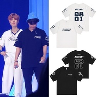 【StrayKids peripheral】5 STAR album same style as men and women oversized short-sleeved T-shirt spot 