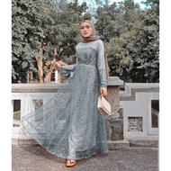 HIJAU Newest Famous Gamis For Women Sage Green Sage Dres<Unk> Luna<Unk> Dressk<Unk> Kombi Tile Embro