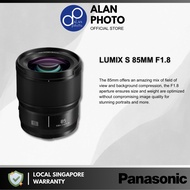 Panasonic Lumix S 85mm F1.8 Lens [S-S85GC] for Panasonic L | Panasonic Singapore Warranty