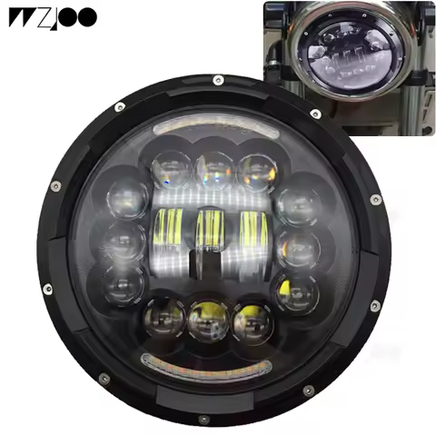 7inch 90W LED Headlight Car Led Driving Light Hi/Lo Beam DRL H4 H13 12V 6000K For Jeep Wrangler AM G