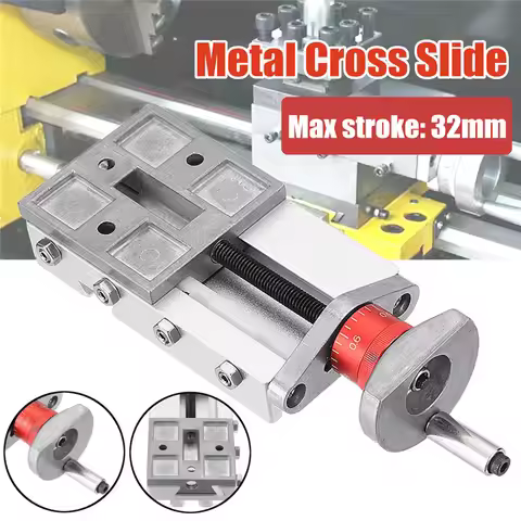 118mm Metal Cross Slide Longitudinal Slide Block Z008M For Mini Lathe Feeding Relieving Axis Y/Z Fee