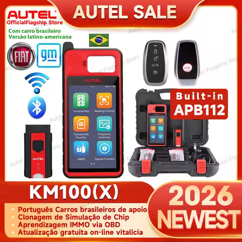 Autel MaxiIM KM100 Key Fob Programmer Immobilizer Tool Key Creation IMMO Learning Chip Read Write Cl