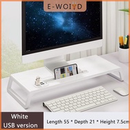 YUYIN4 ที่ยึดจอคอมพิวเตอร์พร้อมที่ยึดขาตั้งสำหรับหน้าจอคอมพิวเตอร์ฮับ USB พร้อมที่ใส่โทรศัพท์อุปกรณ์