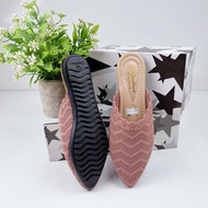 Lautan Sepatu flatshoes Sepatu Sandal Selop Rajut Wanita Import Murah