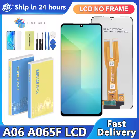 6.7'' For samsung galaxy A06 4G A065 A065F A065F/DS LCD Display with Frame Digitizer Assembly For A0