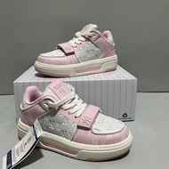 Ding-Class Pure Original Mlb Pink ny Printed mlb Thick-Soled 5cm Mlb Shoes chunky Yankees Lightweigh
