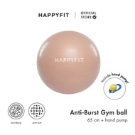 HAPPYFIT - Anti Burst Gym Ball 65 CM (FREE Hand Pump) Gym Ball/ Birthing Ball/ Pregnancy Exercise/