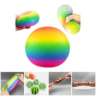 10cm Rainbow Watermelon Squishy Stress Ball Poop Stress Ball Anxiety Relief Kid Party Goodie Bag