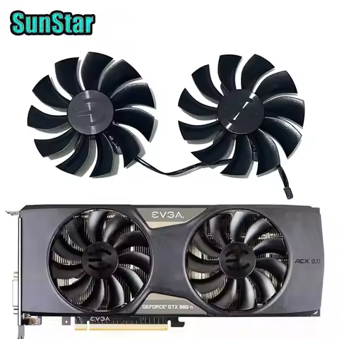 New PLA09215B12H 85MM 4PIN 0.55A video card cooling fan,For EVGA GTX 1080 1070 1060 GTX 980 970 960 