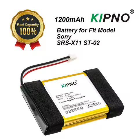 KIPNO ST-02 Speaker Battery 7.4V/1200mAh For Sony SRS-X11 SRSX11 Portable Music Player Replacement L