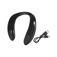 Wireless Bluetooth Neck Speaker Portable Wearable Surround with Microphone Bass HIFI Neckband Speake