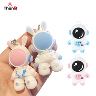 Thunlit พวงกุญแจ จี้ตุ๊กตากระต่ายนักบินอวกาศ 3D กันสูญหาย สวยหรู ของขวัญ สําหรับเด็กนักเรียนอนุบาล ขายส่ง