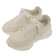 Alexander McQueen Sprint Runner 繫帶運動鞋，成色極佳，貨號 687995WIC94，尺寸 36（日碼 23cm），羊皮和橡膠材質，白色。鞋子編號 1662 [二手] A