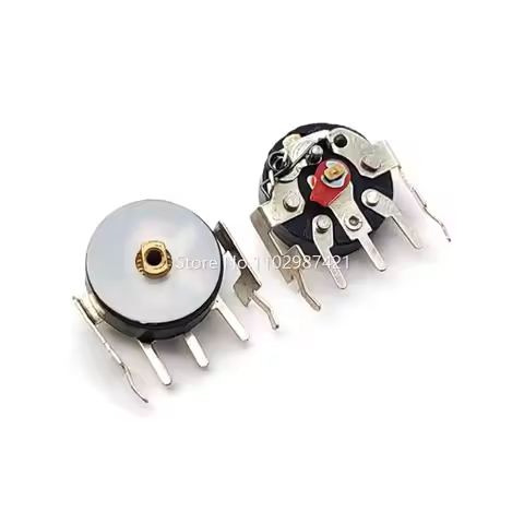 10 Piece RV12MM Straight Foot With Bracket With Switch Radio Potentiometer B500 Euro B5K B10K B50K B
