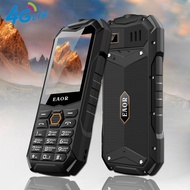 EAOR 4G LTE/2G Real Three-Proof Mobile Phone IP68 Rugged Phone 3000mAh Big Battery Dual SIM Keypad P