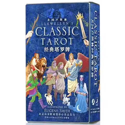12*7cm Llewellyn's Classic Tarot In Chinese Edition 78 Pcs Cards Rider Waite System Classic Symbolis