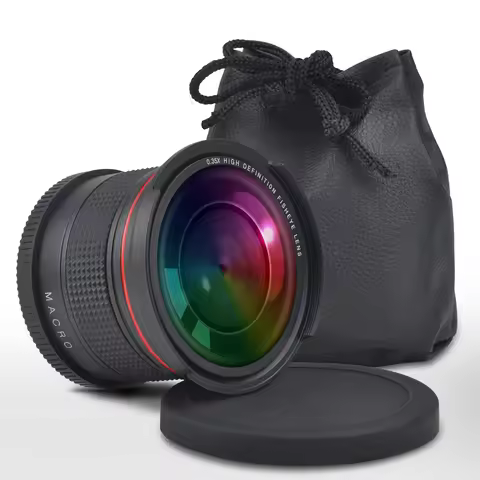 55MM 0.35X Professional Fisheye Wide Angle Lens (w/Macro Portion) for for Sony Alpha Cameras Nikon D