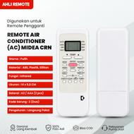 Remot  AC Midea RG51B/E RG51H1(1)/EF R51I19/BGE MSFCE MSFQ MSAFE